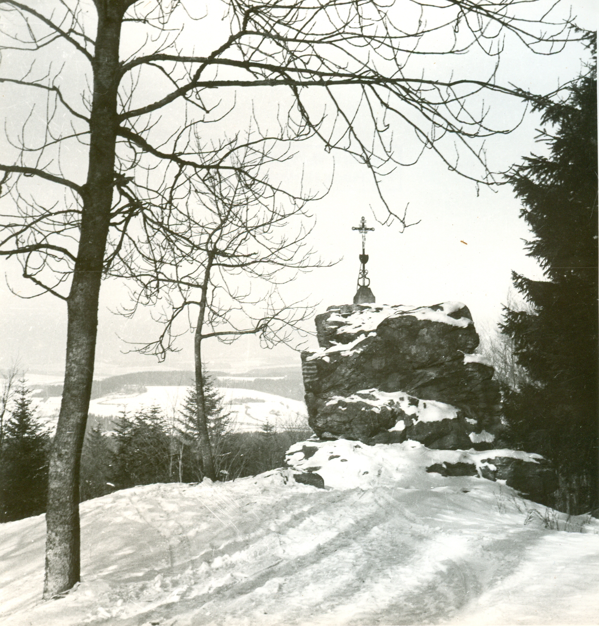 Skalka v zimě, kolem roku 1930